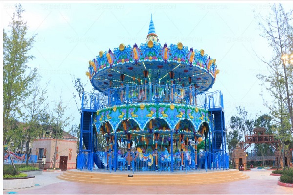 ocean theme double decker carousel -